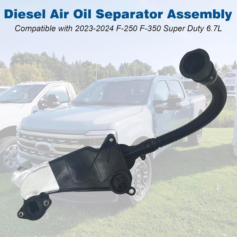 DYRDINSHOW PC3Z-6A785-A Diesel Air Oil Separator Assembly for 2023-2024 Ford Super Duty 6.7L Diesel - Replaces PC3Q-6A785-AB & PC3Z6A785A - Image 2